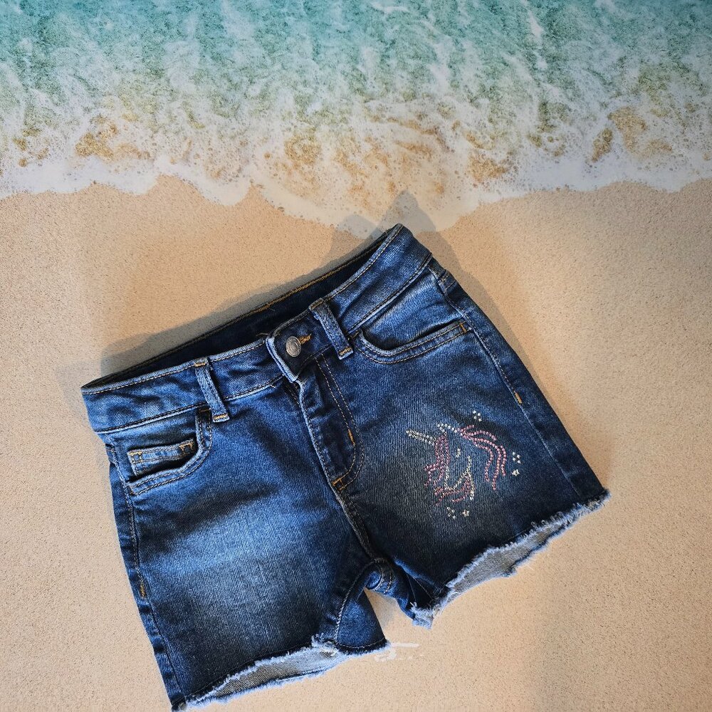 Girls 6T Unicorn Shorts Jumping Bean